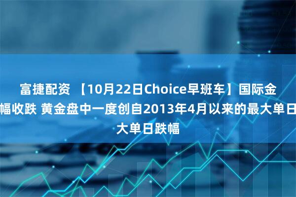 富捷配资 【10月22日Choice早班车】国际金银大幅收跌 黄金盘中一度创自2013年4月以来的最大单日跌幅