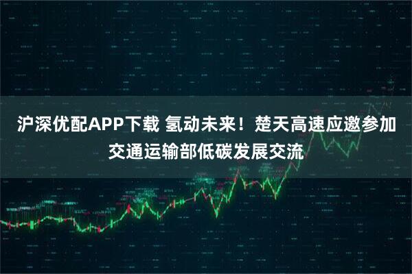 沪深优配APP下载 氢动未来！楚天高速应邀参加交通运输部低碳发展交流